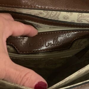 NEW! Simply Noelle Cinched Signature Cinnamon Shoulder Bag